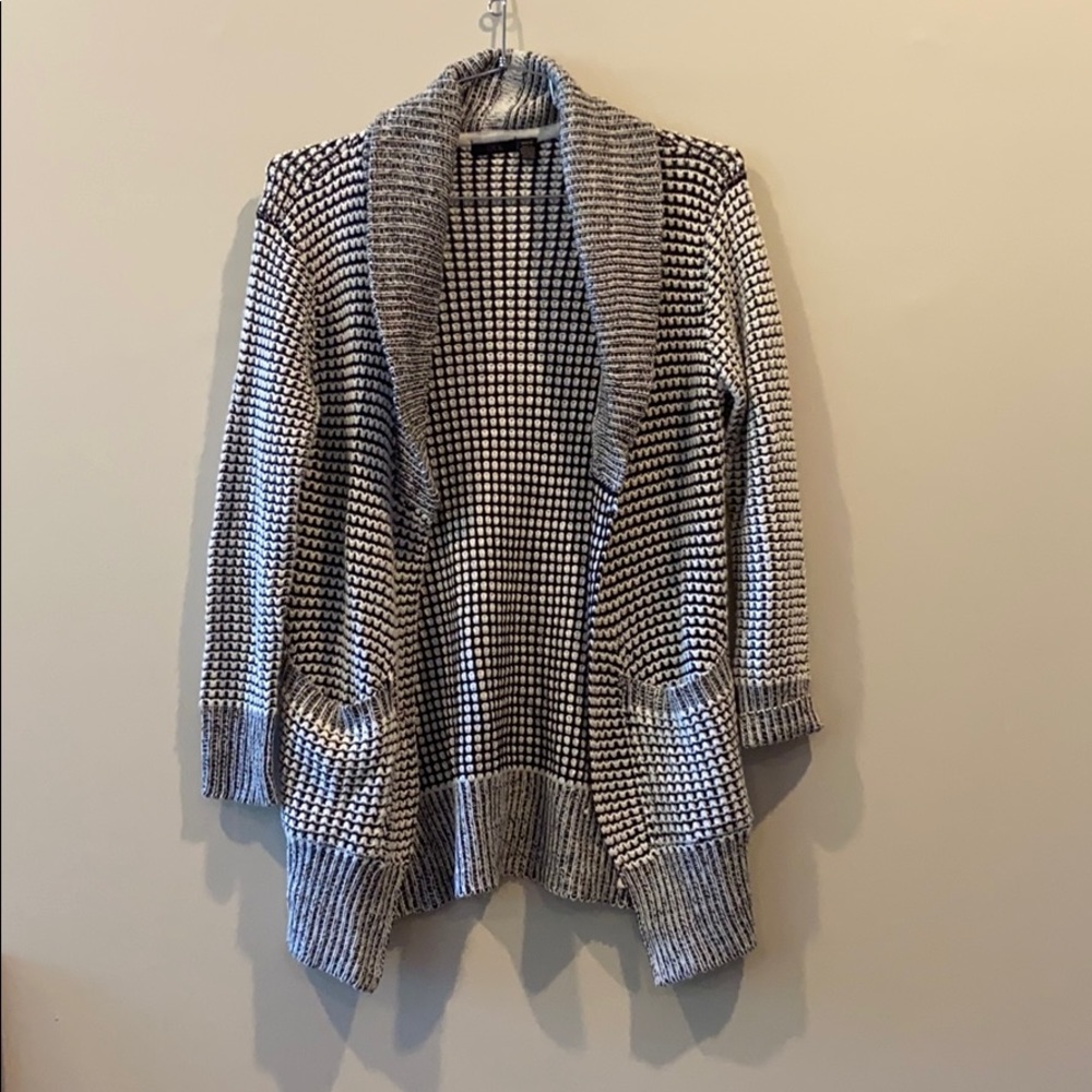 Black & white cardigan